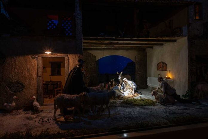 presepio natale 2023 - parrocchia san pio x Padova